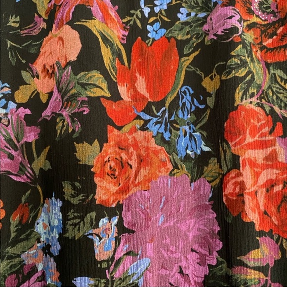 PAIGE Floral Midi Wrap Dress - Picture 4 of 6